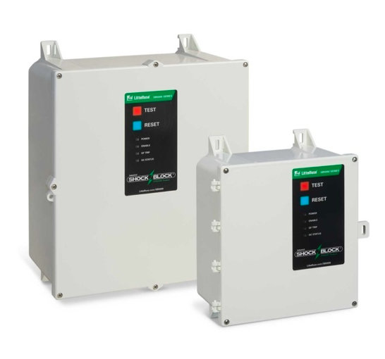 Littelfuse Expands SB5000 Industrial Shock Block® Ground-Fault Circuit Interrupter Series